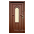 Russian Federation Pine Mediterranean Glass Design Fashion Natural Wood Carved Solid Wood Door For Interior Hospital Room